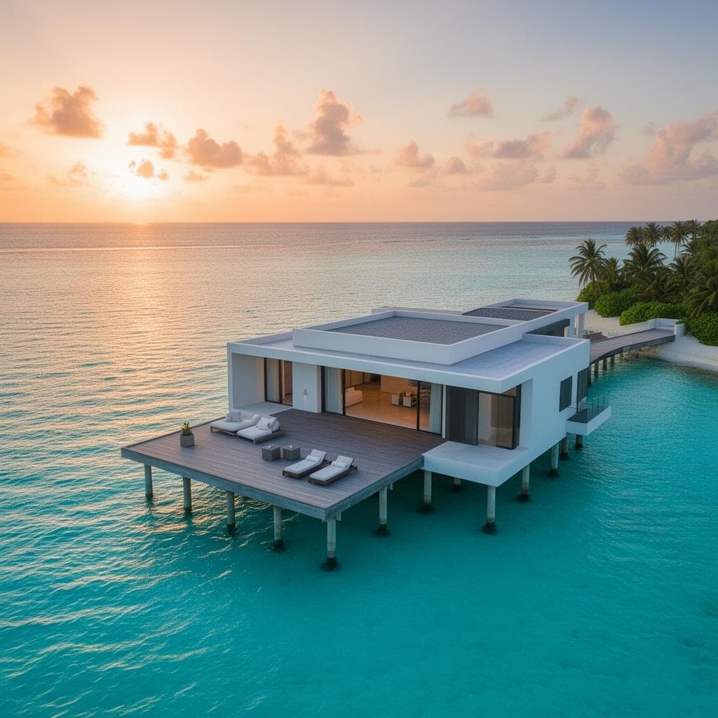 Maldives lagoon